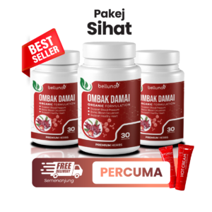 3 BOTOL OMBAK DAMAI - FREE HOT CREAM