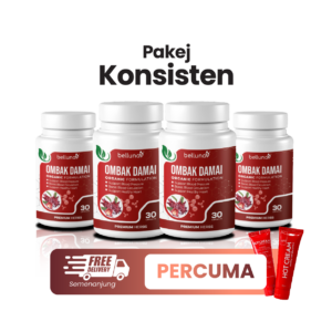 4 BOTOL OMBAK DAMAI - FREE HOT CREAM